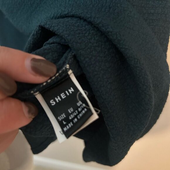 Emerald CHRISTMAS HOLIDAY Green Ruffle Short Sleeve Blouse - Picture 5 of 5